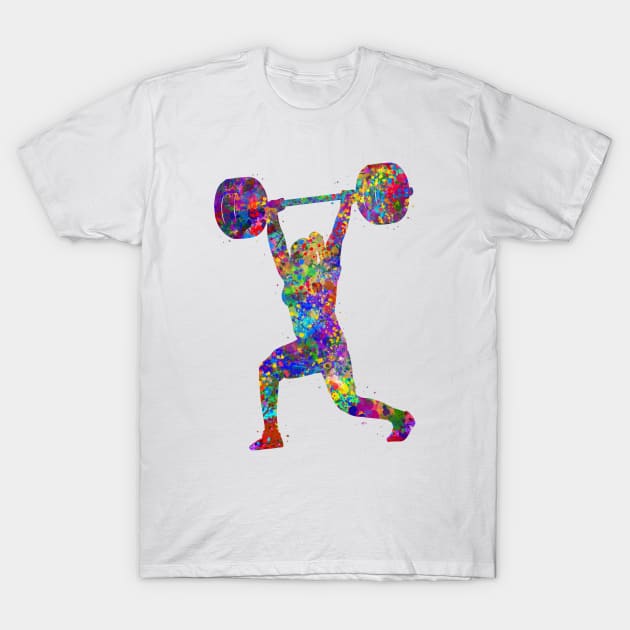 Gym Weightlifter female T-Shirt by Yahya Art